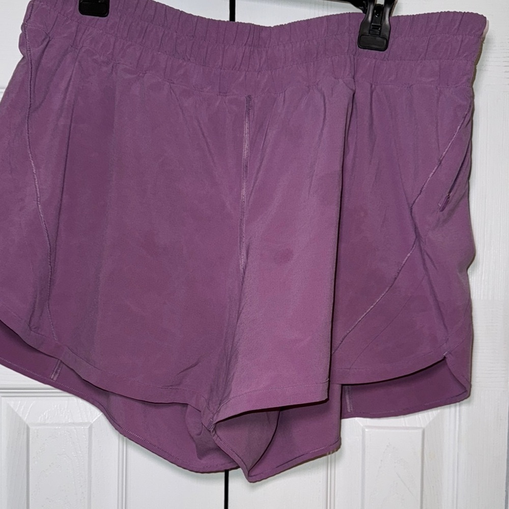 Lululemon Athletica Purple Athletic Shorts with Relaxed Fit